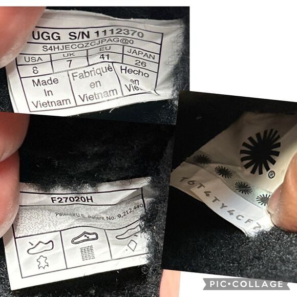 UGG Mens Courtland Weather Black Leather Waterproof Boots Size 8 STORE MODEL - Picture 2 of 16